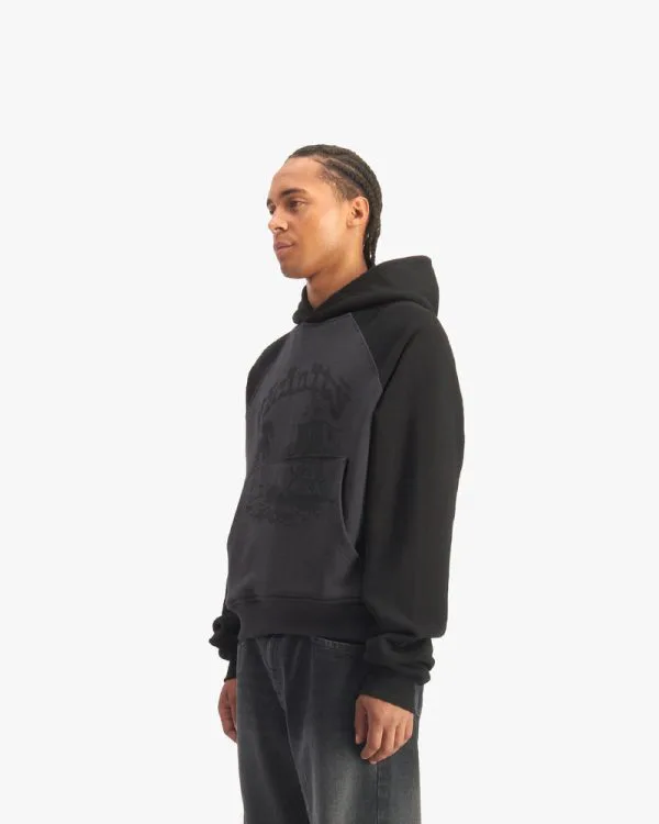 BICOLOR SHOOTING HOUSE HOODIE DARK GREY/BLACK - Sweats & Hoodies - streetwear Avenue Wear