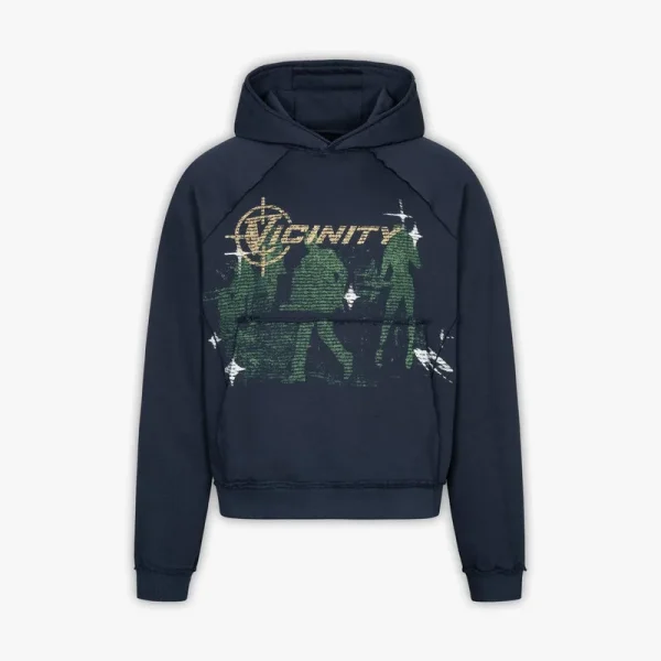 Binary insideout hoodie navy blue - Avenue Wear