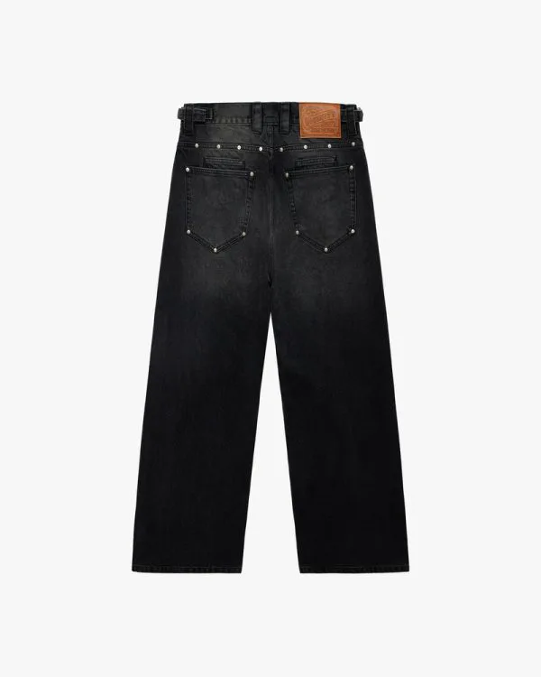 BISON DENIM BLACK - Pantalons & Jorts - streetwear Avenue Wear