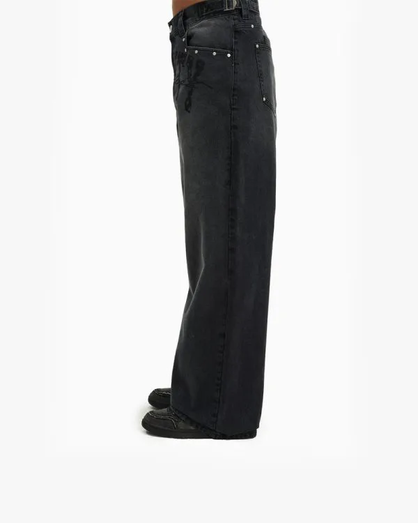 BISON DENIM BLACK - Pantalons & Jorts - streetwear Avenue Wear