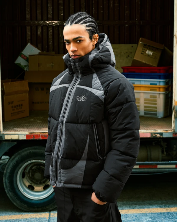 BLAZE PUFFER JACKET BLACK - Vestes - streetwear Avenue Wear
