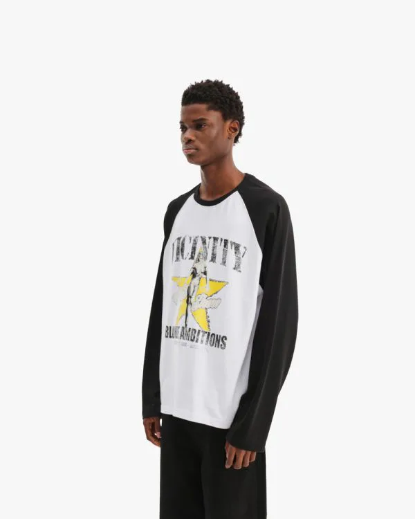 BLONDE AMBITIONS LONGSLEEVE WHITE/BLACK - Sweats & Hoodies - streetwear Avenue Wear