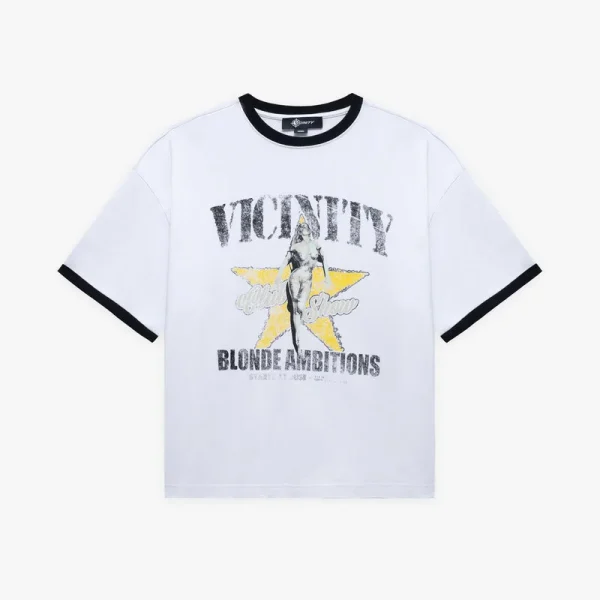 Blonde ambitions tee white - Avenue Wear