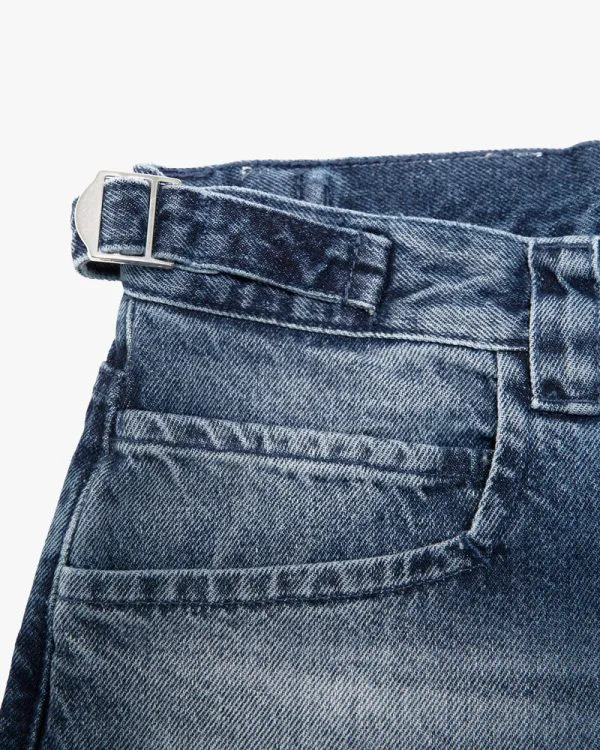 BLUE WASHED DENIM - Pantalons & Jorts - streetwear Avenue Wear