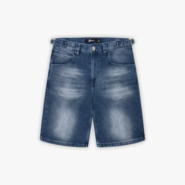 Blue washed denim jorts - Avenue Wear