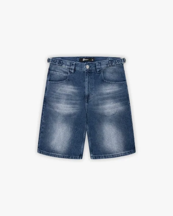 Blue washed denim jorts - Avenue Wear