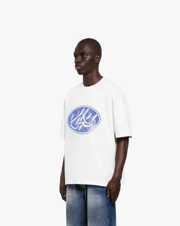 BROKEN SCRIPT TEE WHITE - T-Shirts - streetwear Avenue Wear