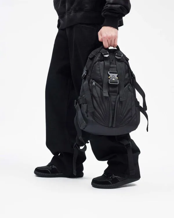 BUCKLE BACKPACK - BLACK - Accessoires - streetwear Avenue Wear
