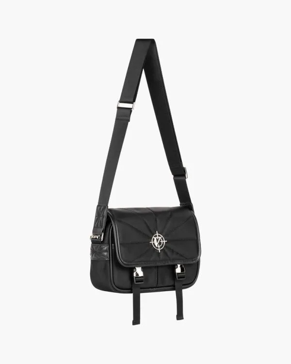 BUCKLE SHOULDER BAG - BLACK - Accessoires - streetwear Avenue Wear