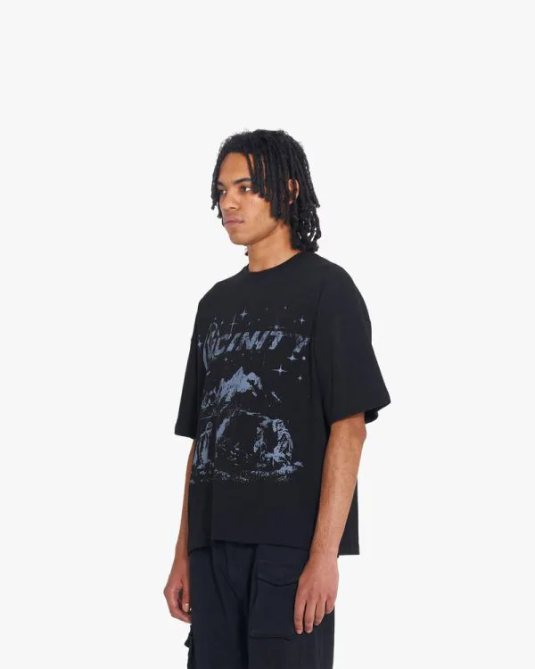 CAMPFIRE TEE BLACK - T-Shirts - streetwear Avenue Wear