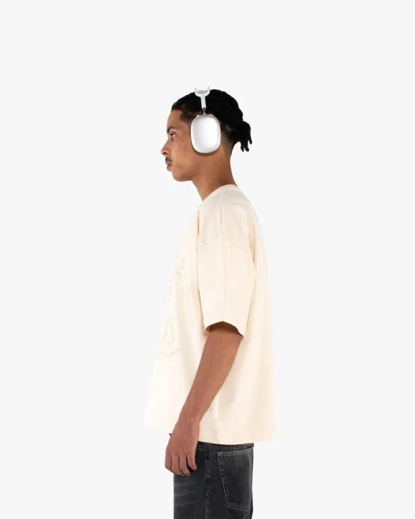 CAMPFIRE TEE CREAMWHITE - T-Shirts - streetwear Avenue Wear