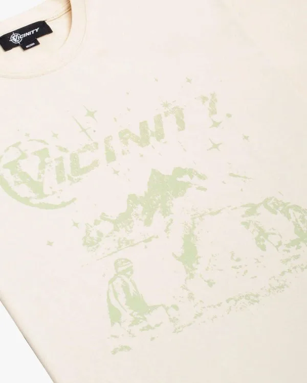 CAMPFIRE TEE CREAMWHITE - T-Shirts - streetwear Avenue Wear