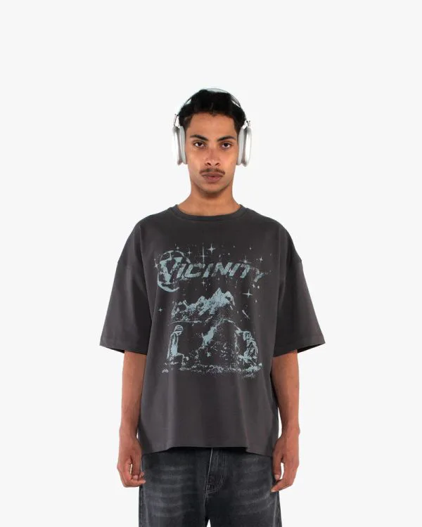 CAMPFIRE TEE DARK GREY - T-Shirts - streetwear Avenue Wear