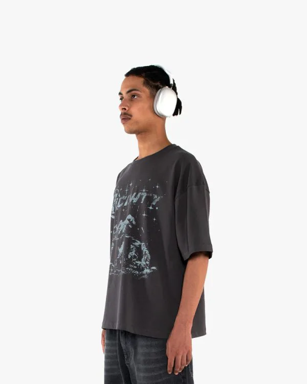 CAMPFIRE TEE DARK GREY - T-Shirts - streetwear Avenue Wear