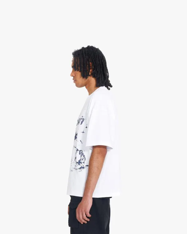 CAMPFIRE TEE WHITE - T-Shirts - streetwear Avenue Wear