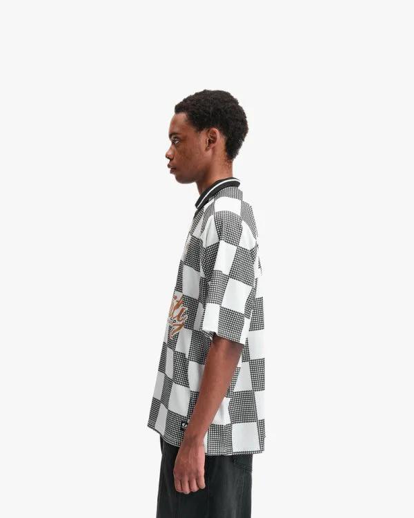 CARO CHECKER JERSEY BLACK/WHITE - Jerseys - streetwear Avenue Wear