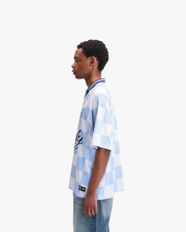 CARO CHECKER JERSEY BLUE/WHITE - Jerseys - streetwear Avenue Wear
