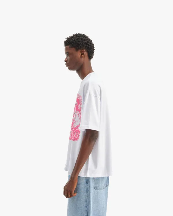 CHAMP EMBLEM TEE PINK/WHITE - Sweats & Hoodies - streetwear Avenue Wear