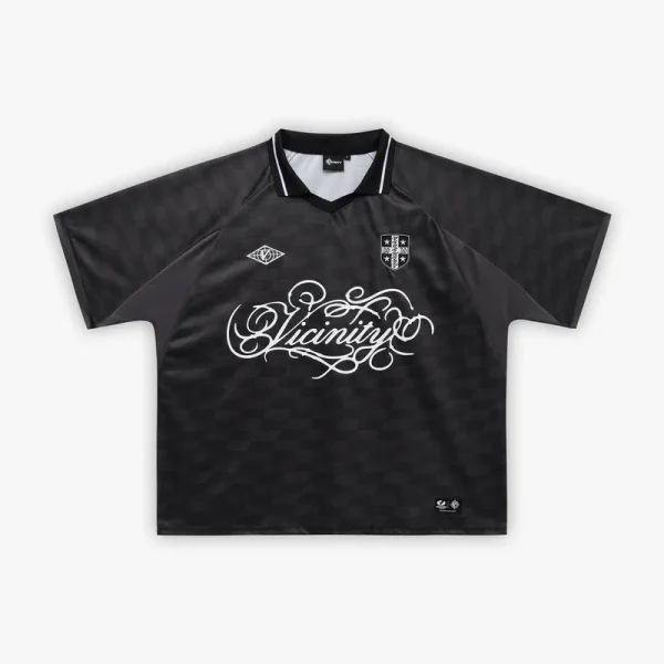 Checkered bw jersey black - Avenue Wear