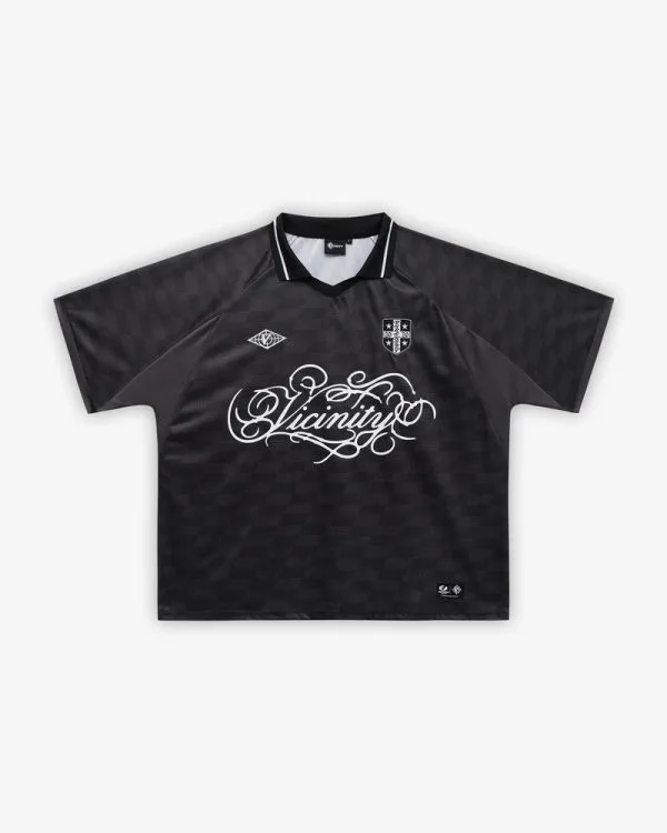 Checkered bw jersey black - Avenue Wear