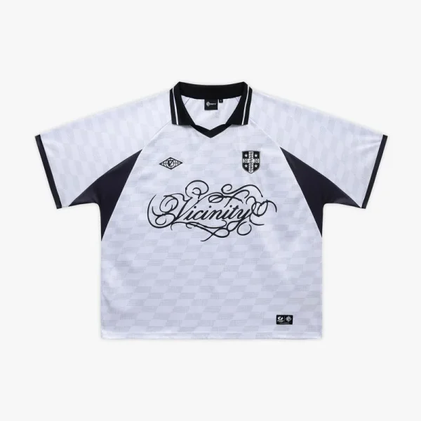 Checkered bw jersey white - Avenue Wear