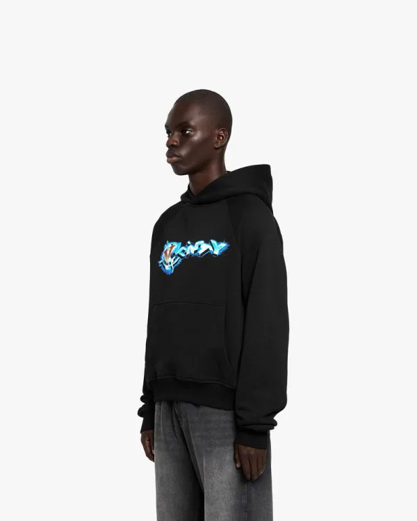 CHROME LOGO HOODIE BLACK - Sweats & Hoodies - streetwear Avenue Wear
