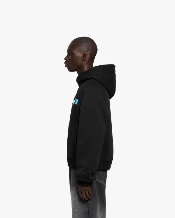 CHROME LOGO HOODIE BLACK - Sweats & Hoodies - streetwear Avenue Wear