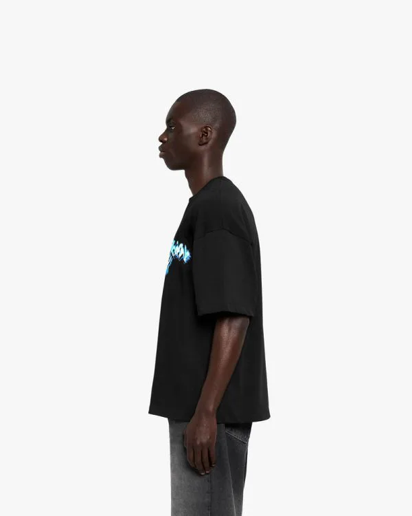 CHROME LOGO TEE BLACK - T-Shirts - streetwear Avenue Wear
