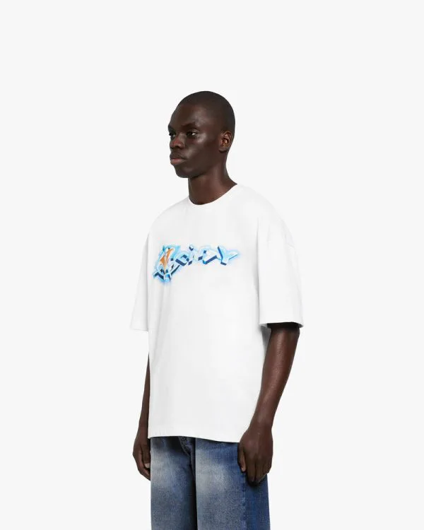 CHROME LOGO TEE WHITE - T-Shirts - streetwear Avenue Wear