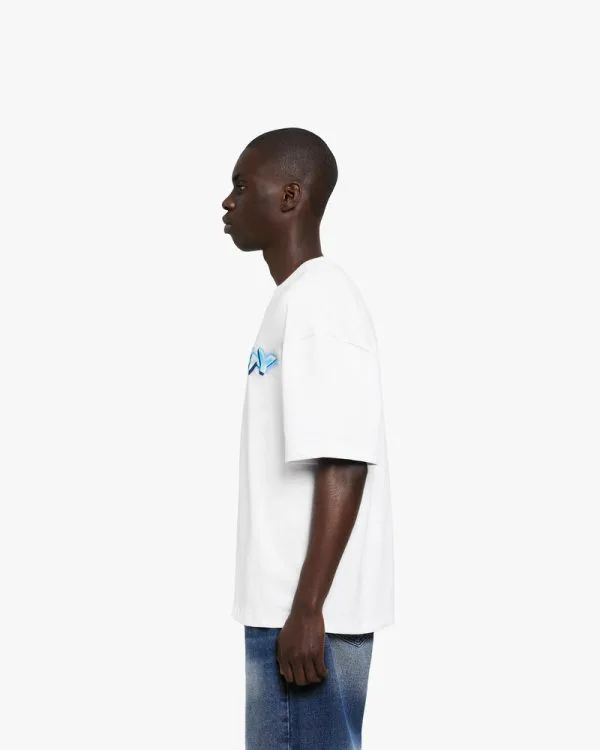 CHROME LOGO TEE WHITE - T-Shirts - streetwear Avenue Wear