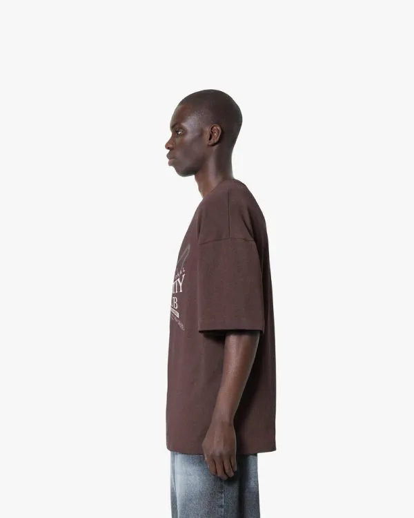 CLUB TEE BROWN - T-Shirts - streetwear Avenue Wear