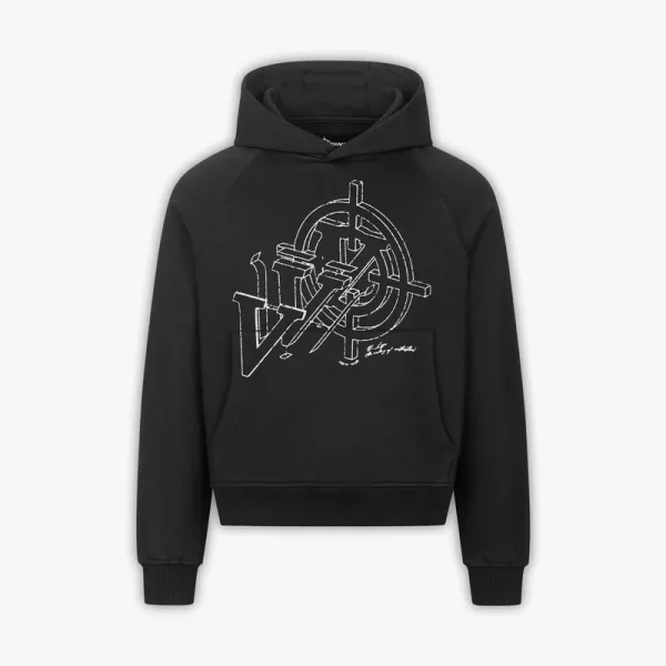 Construction logo hoodie black - Avenue Wear