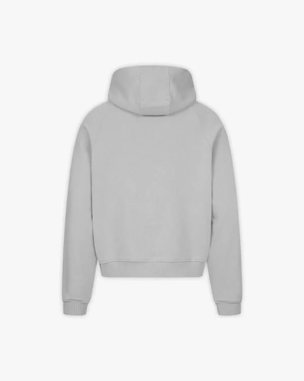 CONSTRUCTION LOGO HOODIE GREY - Sweats & Hoodies - streetwear Avenue Wear
