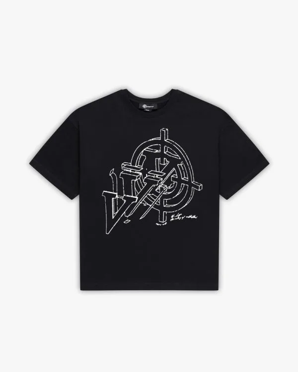 Construction logo tee black - Avenue Wear