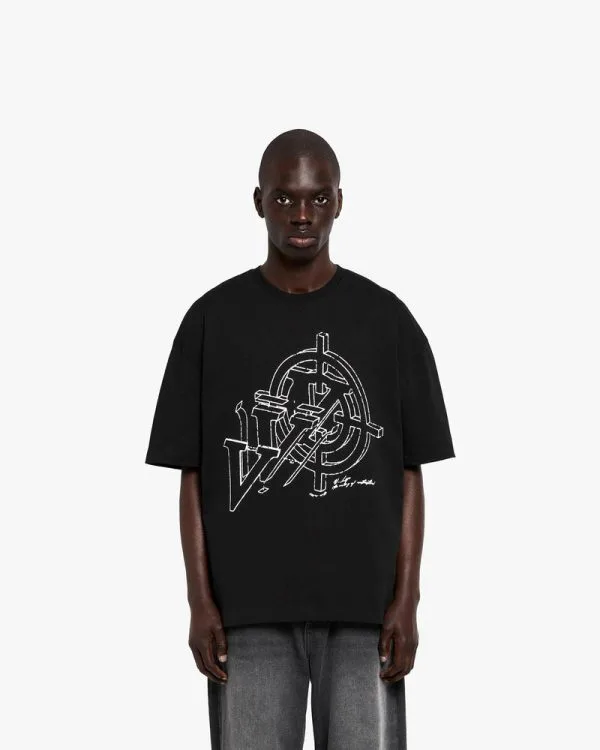 CONSTRUCTION LOGO TEE BLACK - T-Shirts - streetwear Avenue Wear