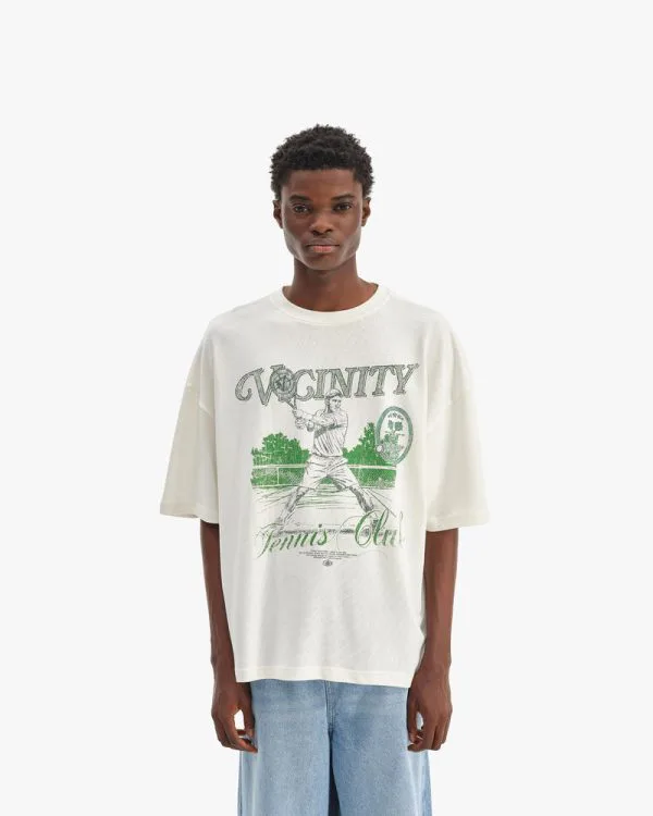 COURT TEE CREAM - Sweats & Hoodies - streetwear Avenue Wear
