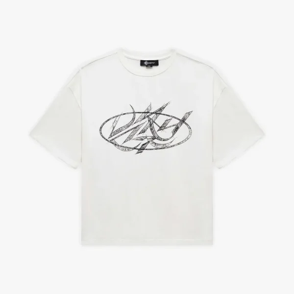 Drawn script tee white - Avenue Wear