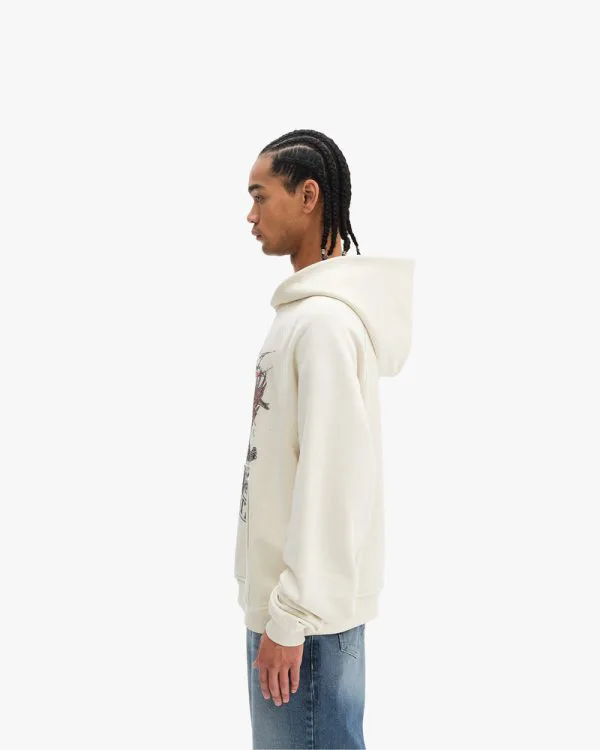 EAGLE TATTOO HOODIE BEIGE - Sweats & Hoodies - streetwear Avenue Wear