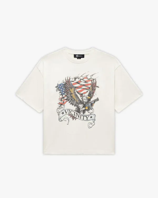 Eagle tattoo tee beige - Avenue Wear