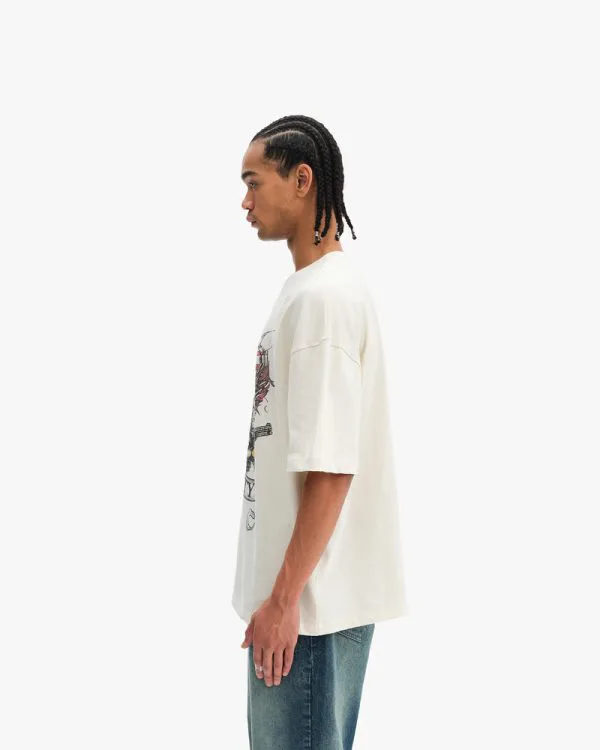 EAGLE TATTOO TEE BEIGE - T-Shirts - streetwear Avenue Wear