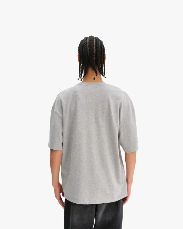 EAGLE TATTOO TEE MELANGE GREY - T-Shirts - streetwear Avenue Wear
