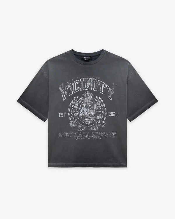 Emblem tee anthracite - Avenue Wear