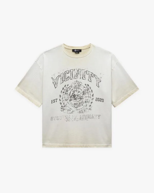 Emblem tee cream - Avenue Wear