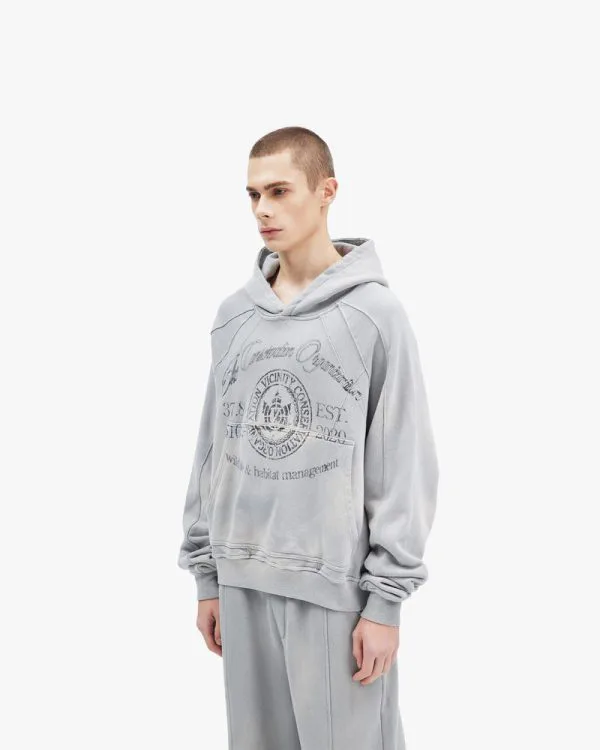 EXPLORER HOODIE GREY - Sweats & Hoodies - streetwear Avenue Wear