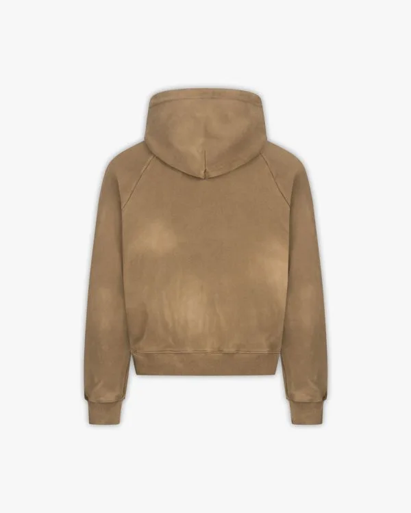 FADED WASH HOODIE BEIGE - Sweats & Hoodies - streetwear Avenue Wear