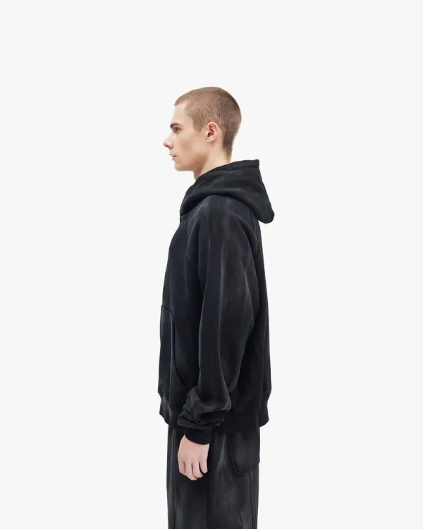 FADED WASH HOODIE BLACK - Sweats & Hoodies - streetwear Avenue Wear