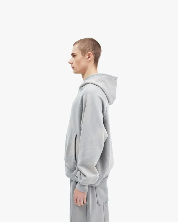 FADED WASH HOODIE GREY - Sweats & Hoodies - streetwear Avenue Wear