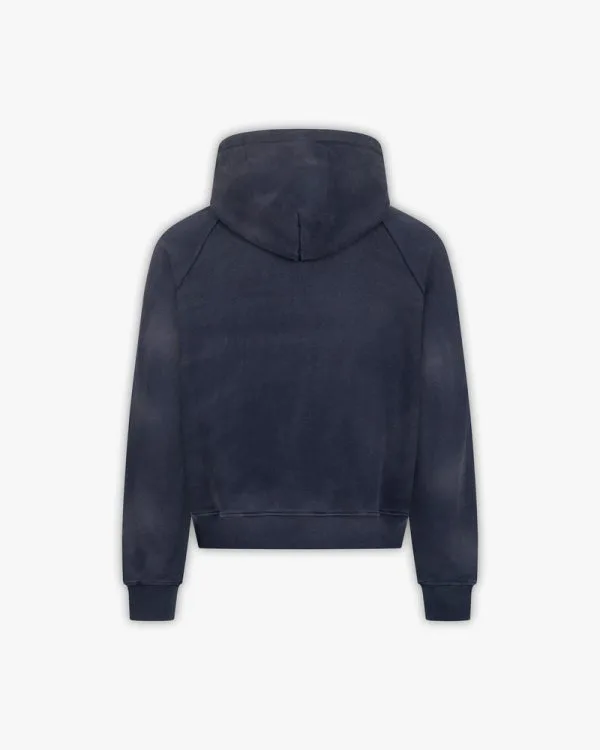 FADED WASH HOODIE NAVY - Sweats & Hoodies - streetwear Avenue Wear