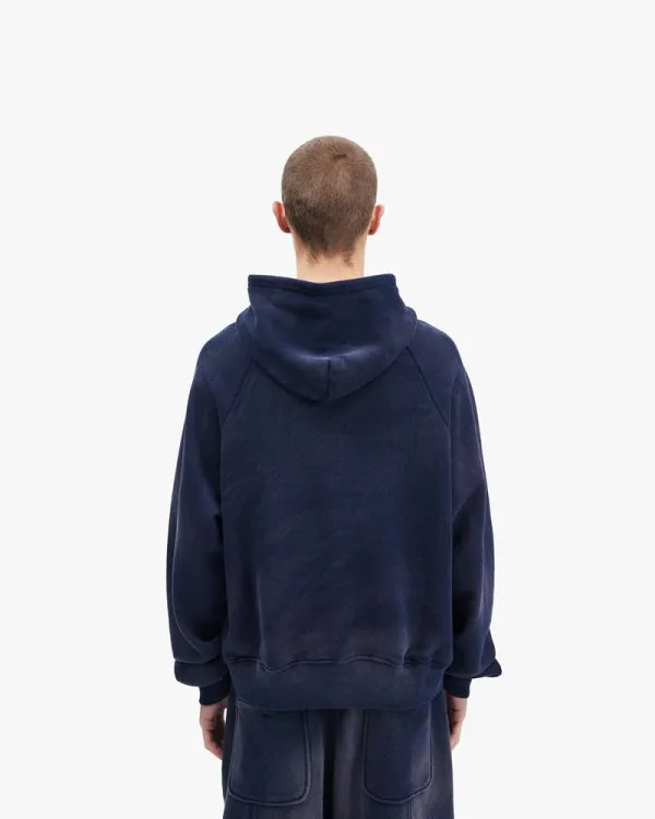 FADED WASH HOODIE NAVY - Sweats & Hoodies - streetwear Avenue Wear
