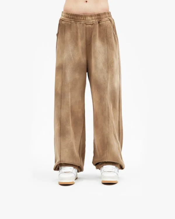 FADED WASH JOGGER BEIGE - Pantalons & Jorts - streetwear Avenue Wear